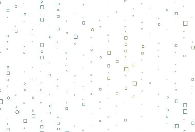 Açık Mavi, dikdörtgenli sarı vektör düzeni, kareler.