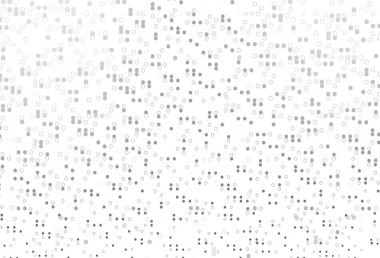 Açık Gümüş, daire şekilli gri vektör düzeni.