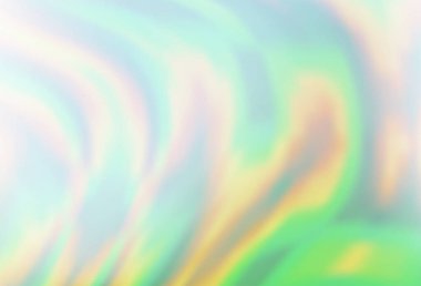 Bükülmüş çizgileri olan Açık Yeşil vektör arkaplanı.