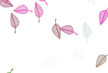 Açık Pembe, Yeşil vektör el boyaması desen.