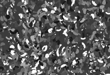 Hafif Gümüş, Memphis şekilli gri vektör şablonu.