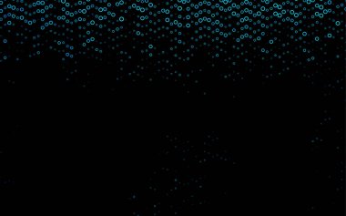 Noktalı siyah vektör arkaplanı. Soyut çemberlerin oluşturduğu bir resim. 