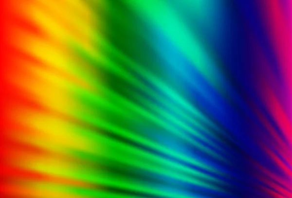 Light Multicolor Rainbow Vektor Template Mit Wiederholten Sticks — Stockvektor
