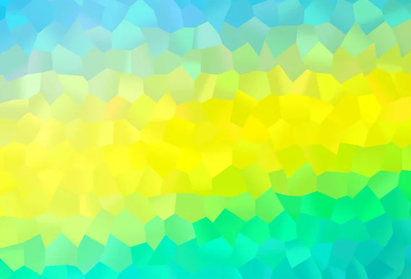 Vert Clair Fond Vectoriel Jaune Avec Hexagones — Image vectorielle