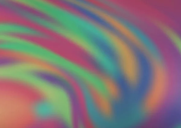 Verschwommene Kurven Hellen Farbtönen Vage Abstrakte Illustrationen Mit Farbverlauf Brandneues — Stockvektor