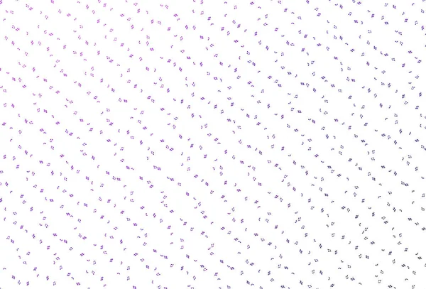 Luz Púrpura Textura Vectorial Rosa Con Notas Musicales — Vector de stock