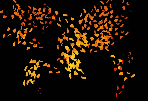 ダークオレンジのベクトル背景と抽象的な形 — ストックベクタ
