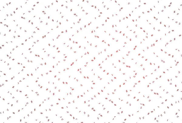 Textura Vectorial Rojo Claro Con Notas Musicales — Archivo Imágenes Vectoriales