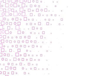 Disklerle, dikdörtgenlerle Açık Pembe vektör dokusu.