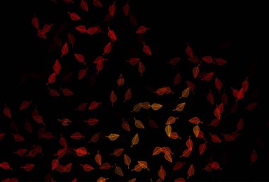 Koyu kırmızı, sarı vektör el boyası desen.