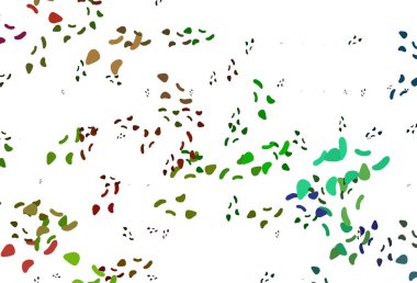 Karmaşık şekilli açık renk, Gökkuşağı vektör deseni.