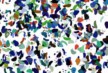 Açık Çokrenkli, Memphis şekilli Gökkuşağı vektör şablonu.