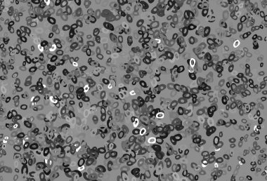 Koyu Gümüş, daireli gri vektör şablonu.