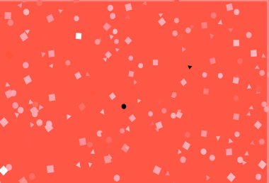 Çokgen biçiminde dairesel açık kırmızı vektör örtüsü.