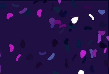 Açık Pembe, soyut biçimlere sahip Mavi vektör arkaplanı.