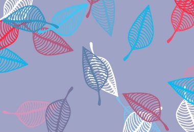 Açık mavi, kırmızı vektör el boyaması şablon.