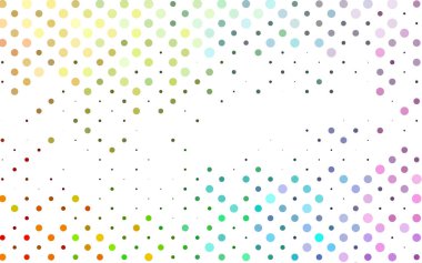 Noktalı beyaz vektör arkaplanı. Soyut çemberlerin oluşturduğu bir resim. 