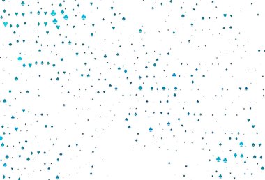 Poker sembollü hafif BLUE vektör şablonu.