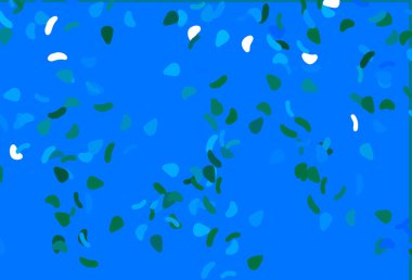 Açık Mavi, soyut biçimlere sahip yeşil vektör arkaplanı.