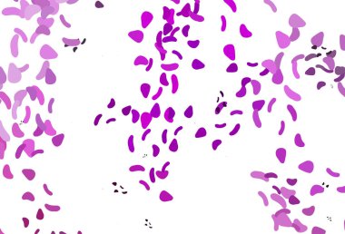 Kaotik şekilli hafif Mor vektör deseni.