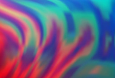 Açık Mavi, kırmızı çizgili vektör şablonu, oval.