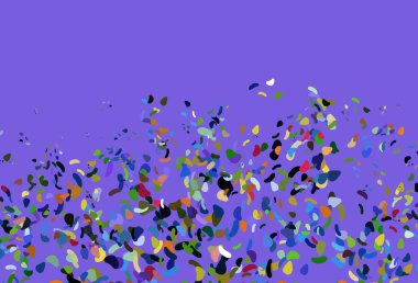 Soyut biçimlere sahip açık çokrenkli, gökkuşağı vektör arkaplanı.