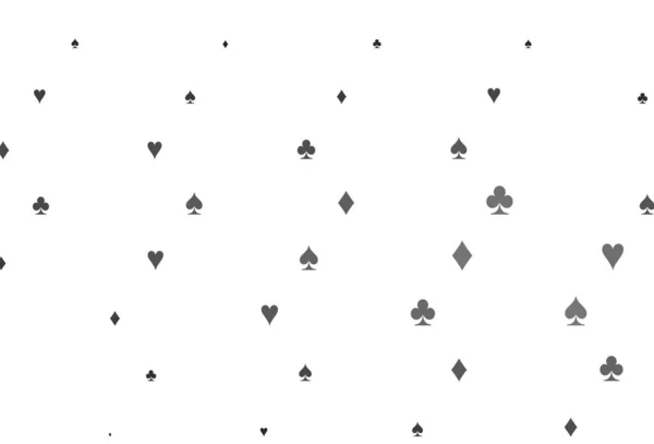 Argent Clair Motif Vectoriel Gris Avec Symbole Cartes — Image vectorielle