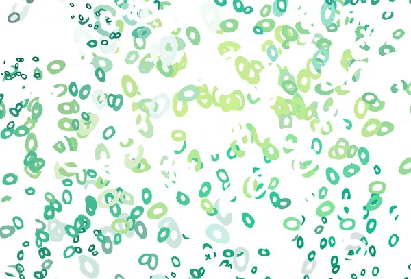 Light Green Yellow Vector Backdrop Dots — Stock Vector