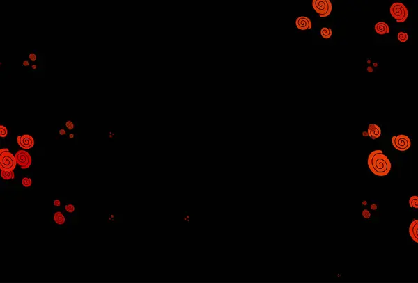 Dark Orange Vector Background Lamp Shapes — Stock Vector