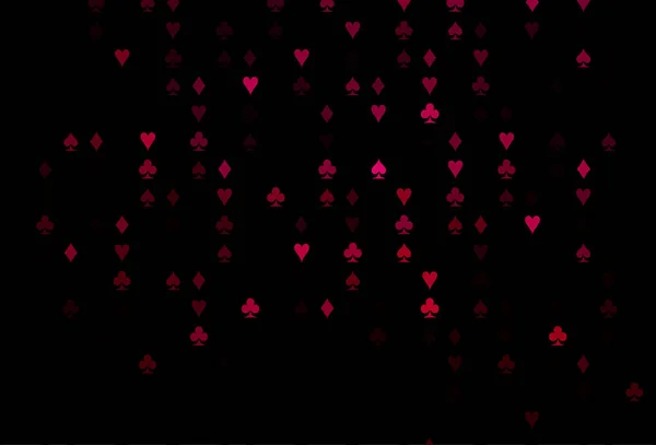 Σκούρο Ροζ Διάνυσμα Πρότυπο Σύμβολα Πόκερ — Διανυσματικό Αρχείο