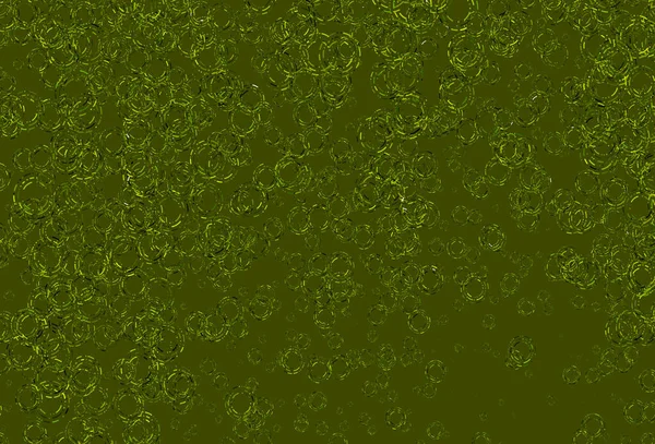 Verde Claro Textura Vectorial Amarilla Con Discos — Archivo Imágenes Vectoriales