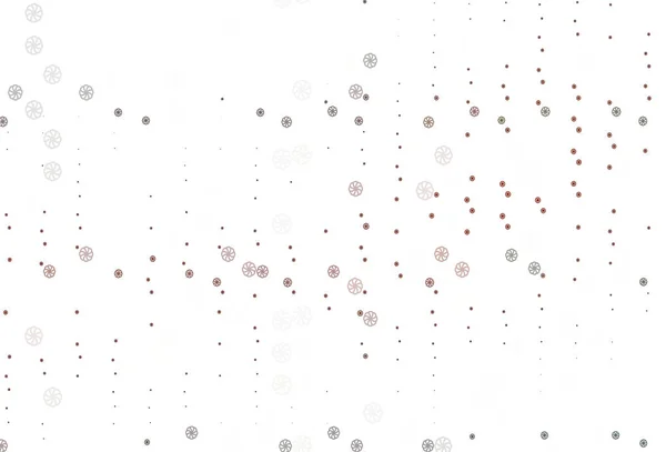 Parlak Kar Taneleriyle Açık Kırmızı Vektör Düzeni — Stok Vektör