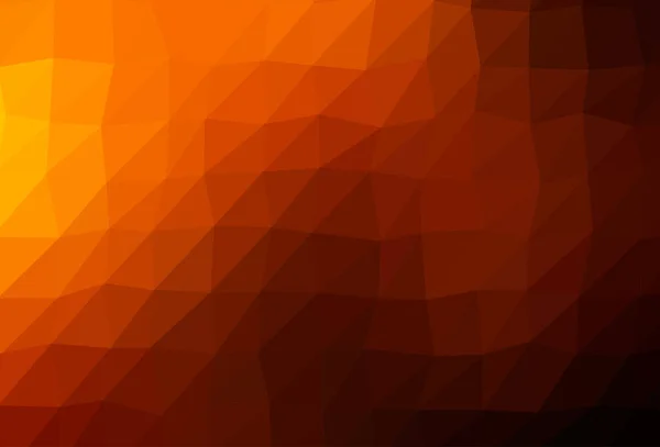 Dark Orange Vetor Triângulo Textura Mosaico — Vetor de Stock