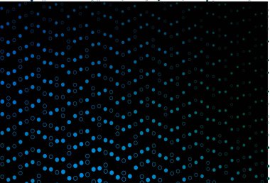 Koyu mavi, küreli yeşil vektör deseni.