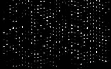 Noktalı siyah vektör arkaplanı. Soyut çemberlerin oluşturduğu bir resim. 