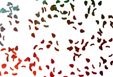 Açık yeşil, kaotik şekilli kırmızı vektör deseni.