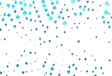 Kumarın sembolleriyle hafif BLUE vektör kapağı.