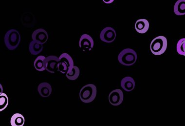 Disklerle koyu mor vektör dokusu.