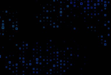 Çizgiler, dikdörtgenler ile koyu mavi vektör düzeni.