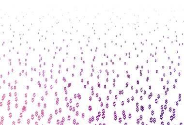 Dolar ile Açık Mor vektör arkaplanı.