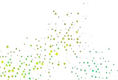 Açık Mavi, kumar sembollü sarı vektör kapağı.