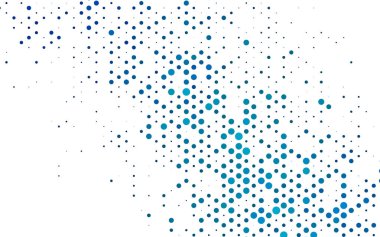 Noktalı beyaz vektör arkaplanı. Soyut çemberlerin oluşturduğu bir resim. 