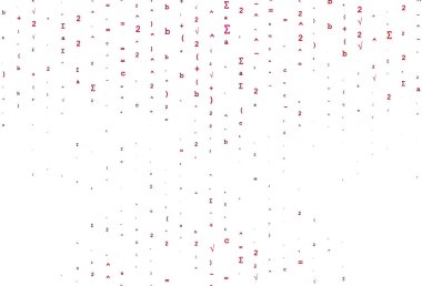 Cebir ögeleri ile Açık Pembe vektör arkaplanı.