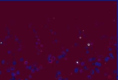 Açık Mavi, küreli kırmızı vektör deseni.