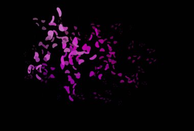 Soyut şekilli koyu mor vektör arkaplanı.