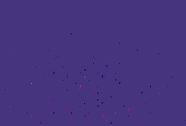 Açık Pembe, EUR, JPY, GBP ile mavi vektör deseni.