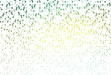 Açık Yeşil, noktalı sarı vektör arkaplanı.