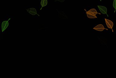 Koyu yeşil, sarı vektör karalama örtüsü.