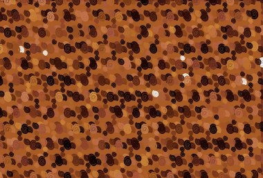 Bükülmüş kurdeleli Açık Turuncu vektör arkaplanı.