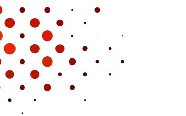 Noktalı beyaz vektör arkaplanı. Soyut çemberlerin oluşturduğu bir resim. 